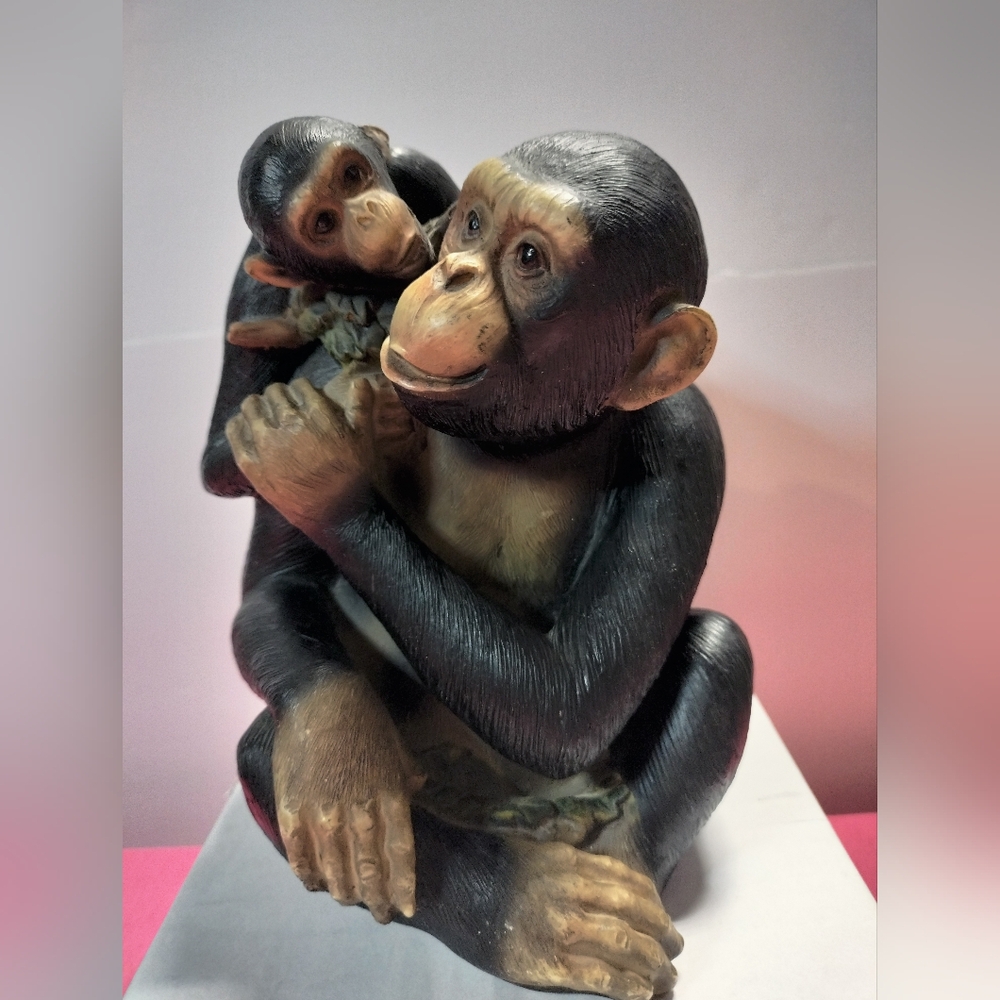 Monkeys Primates Figure Statue "Please Read" R@re